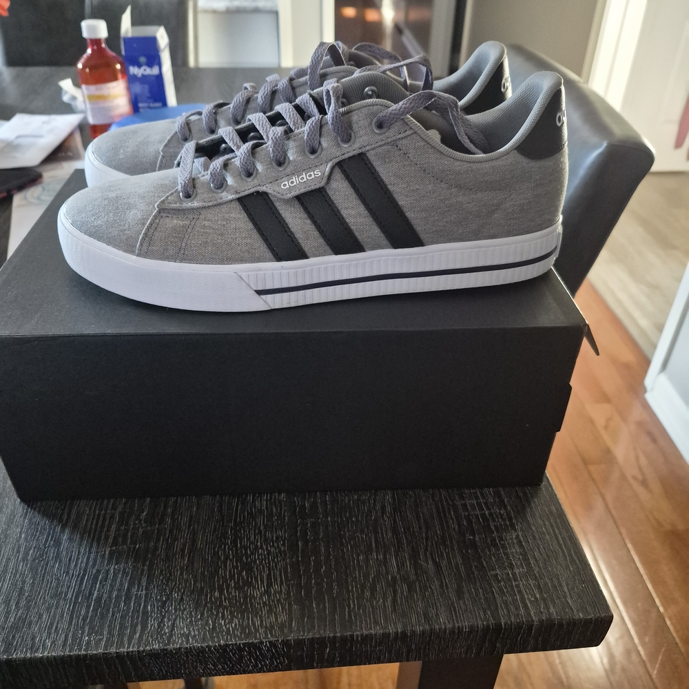 Adidas Daily 3.0 Gray and Black Sneakers